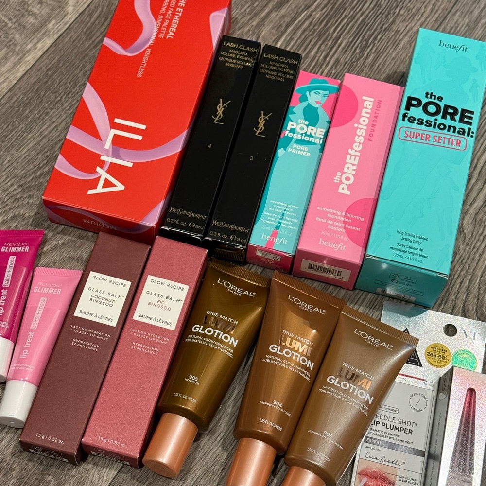 Luxury makeup set YSL and Benefit